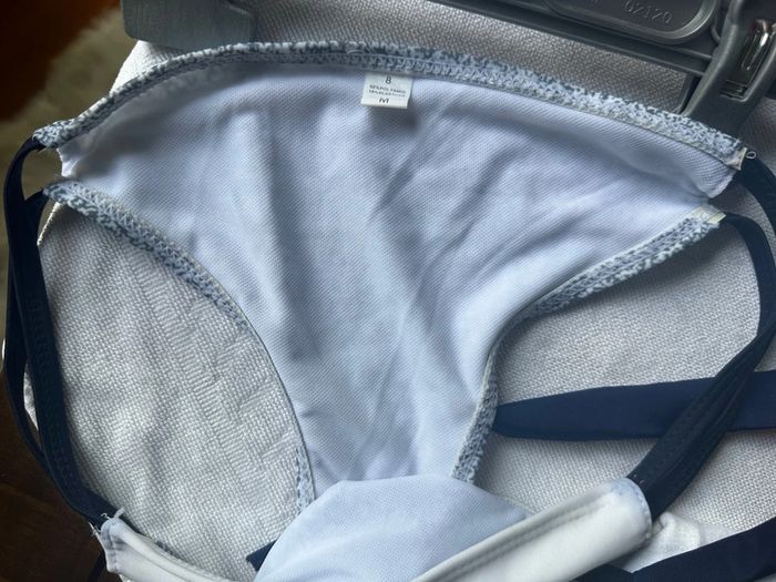 Maillot de bain 2 pièces bleu et blanc – Shein 🌸 - photo numéro 15