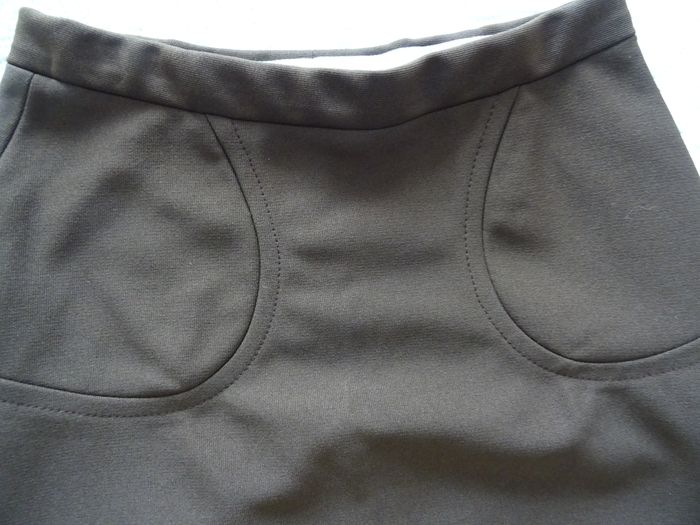 Jupe trapèze marron taille élastique taille 36 (réelle) - photo numéro 2