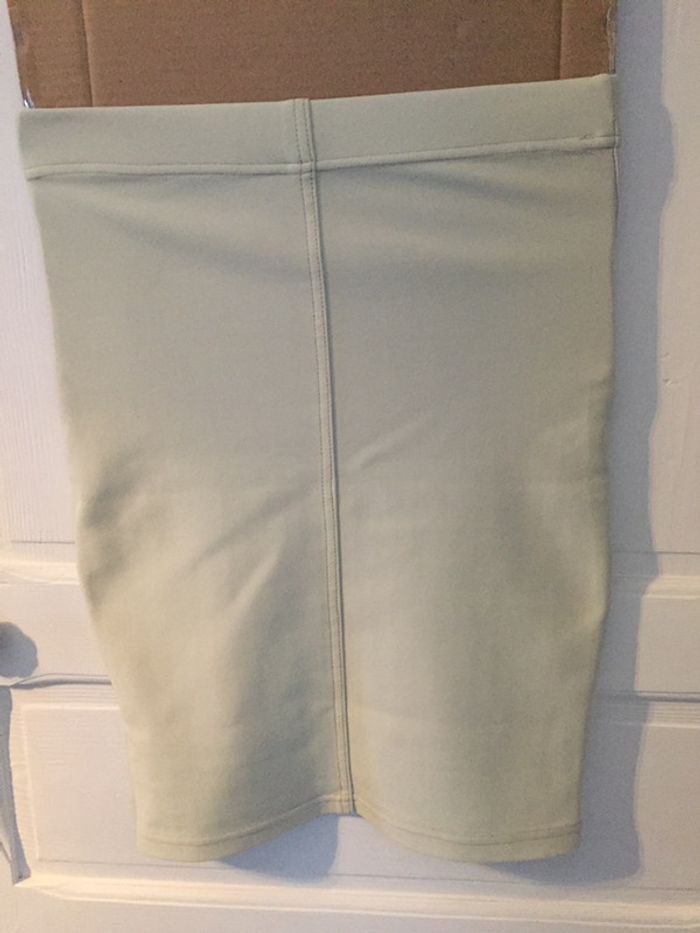 329-jupe beige droite T 34/36- XS/S - photo numéro 2