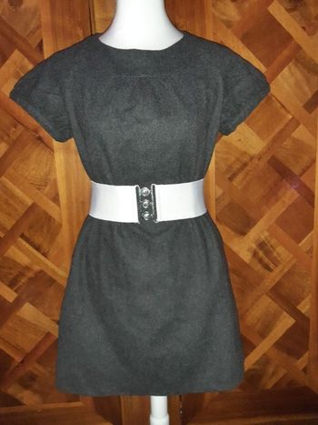 Robe noir en laine Camaïeu