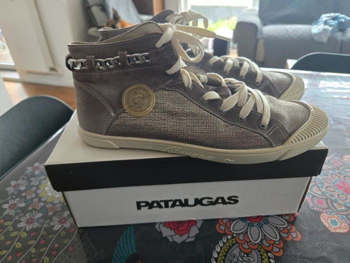 Chaussure /bottine pataugas gris argenté taille 41