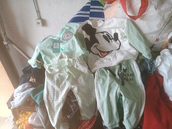 Lot 2 ensemble disney 6 12 mois vert d'eau neuf