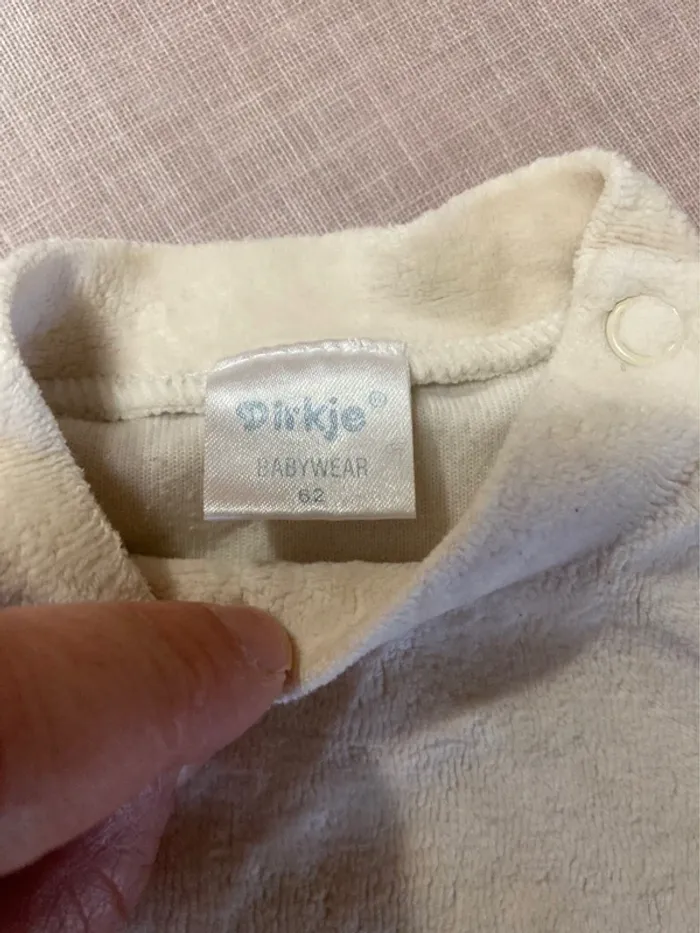 Sweat/haut en velours éponge Dirkje – Taille 62 (3 mois) - photo numéro 2