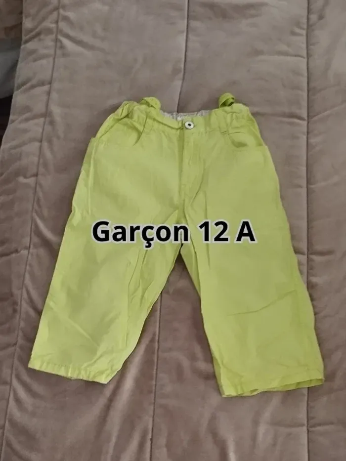 Pantacourt Inextenso auchan jaune fluo garçon 12 ans - photo numéro 7