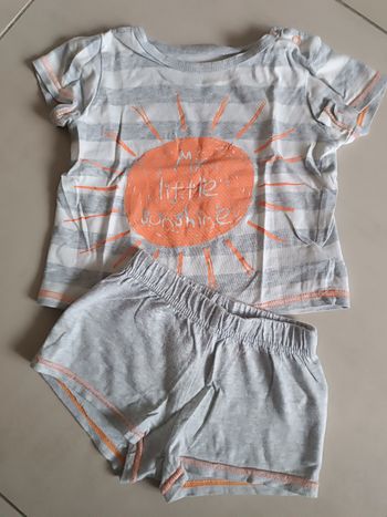 Tee-shirt manches courtes+short