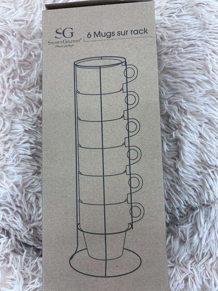 Lot de 6 Mugs sur Rack Colorama 26cl Multicolor - photo numéro 4