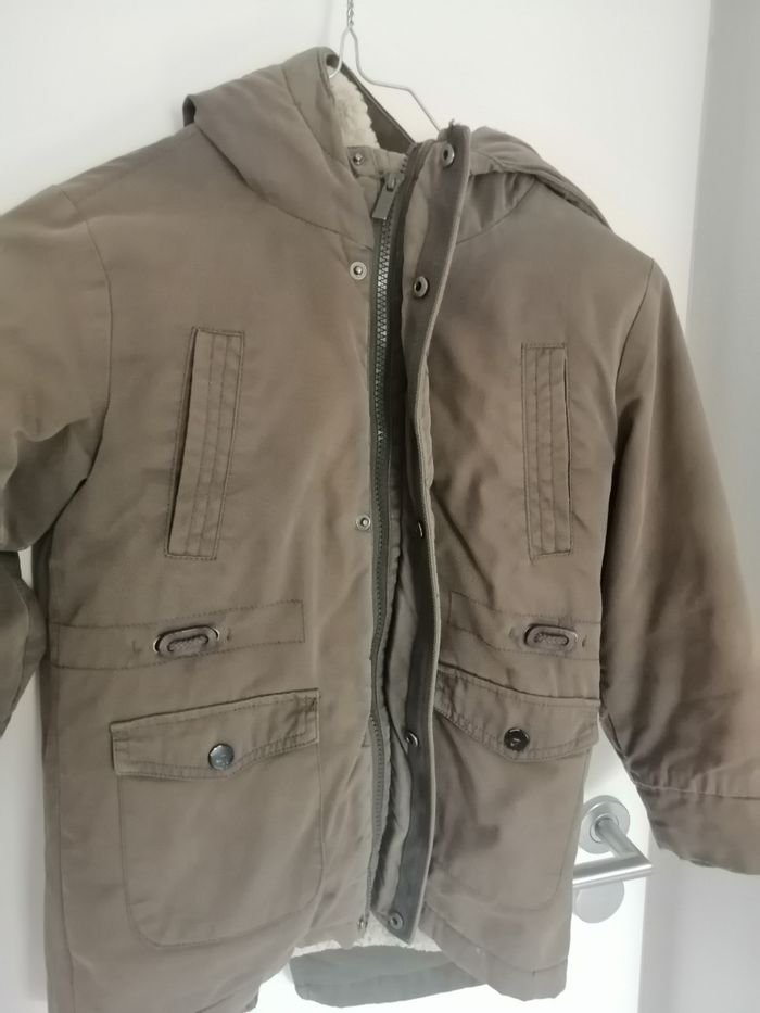 Menteau a capuche kaki hiver - photo numéro 5