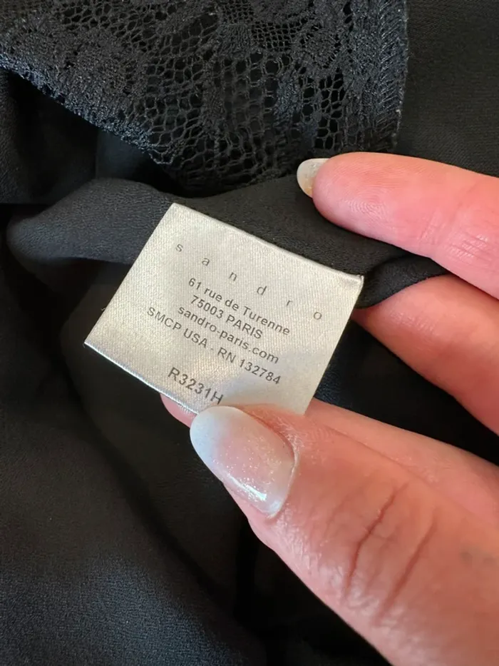 Robe Sandro noire taille 36 - photo numéro 6