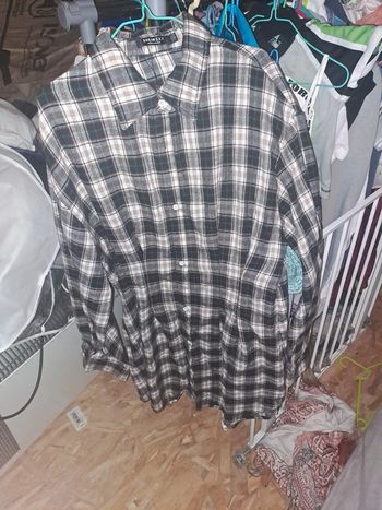 Robe longue à carreaux