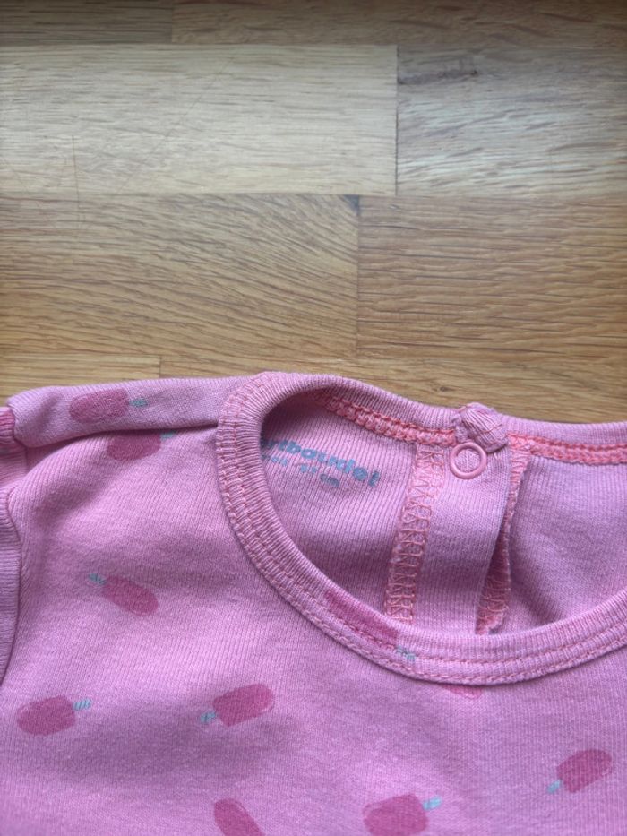 Pyjama coton Vertbaudet 6 mois fille - photo numéro 2