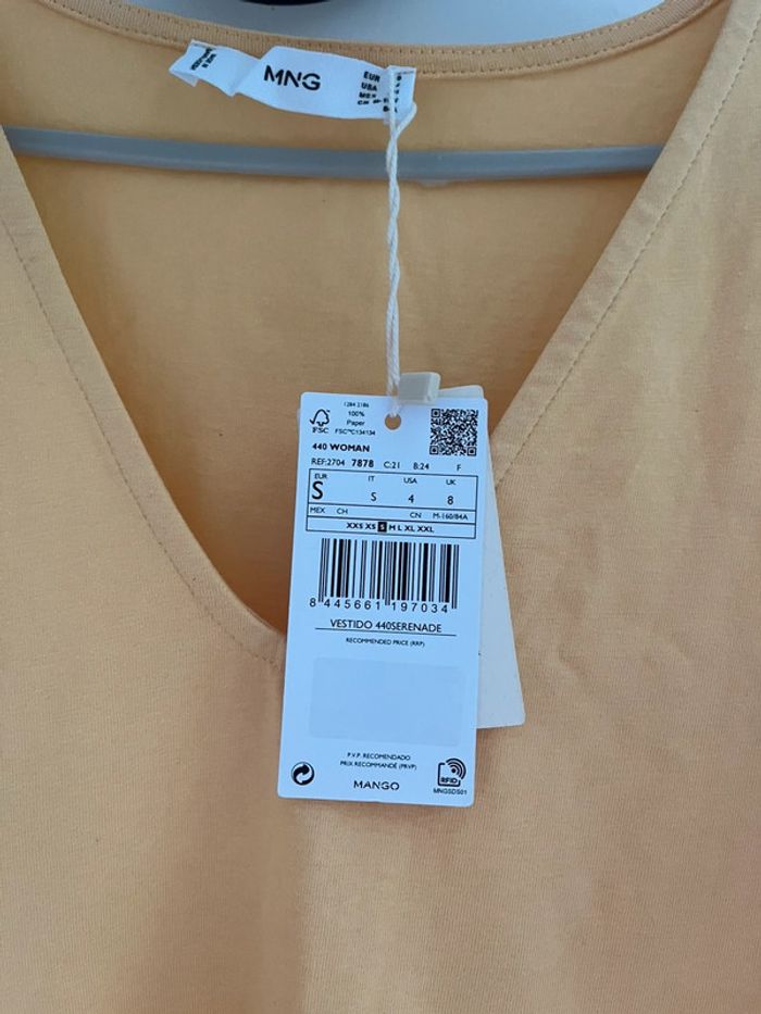 Robe ample mango orange pale - photo numéro 2