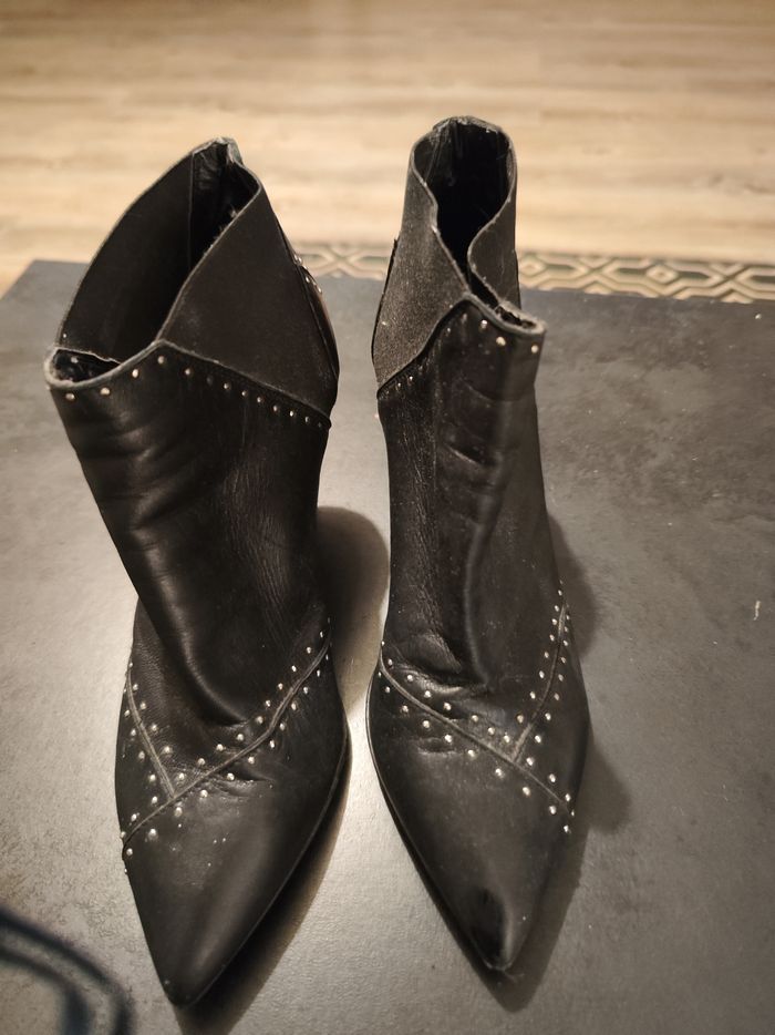 Bottines  cuir san marina - photo numéro 2