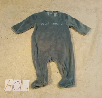 Pyjama bébé gris