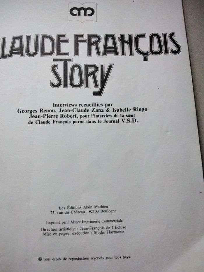 Livre - Claude François Story - photo numéro 5