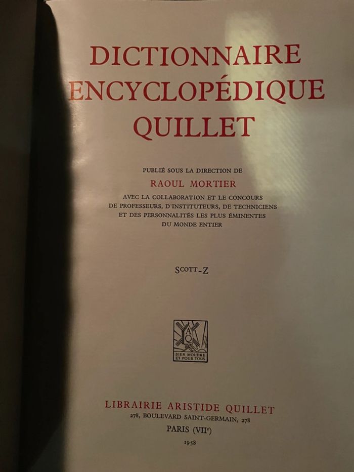 Dictionnaire 1958 - photo numéro 3