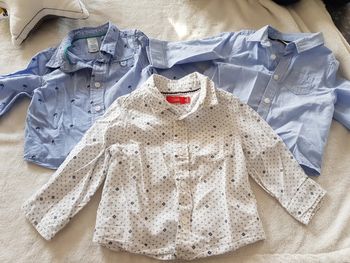 Lot de 3 chemises garçon 6 mois