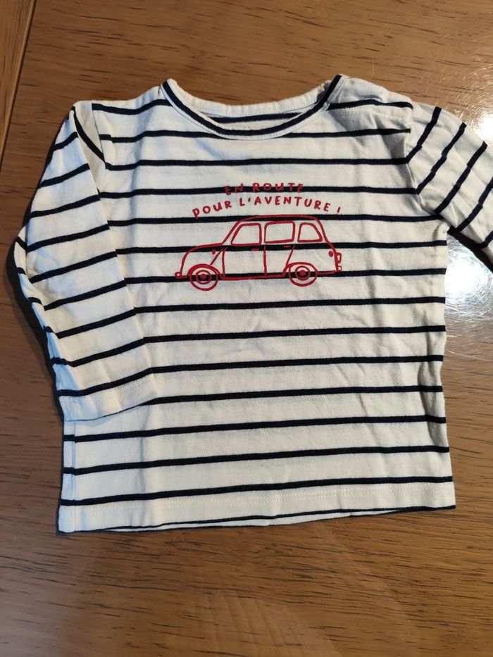 Lot de 6 t-shirts manches longues garçon taille 9 mois - photo numéro 9