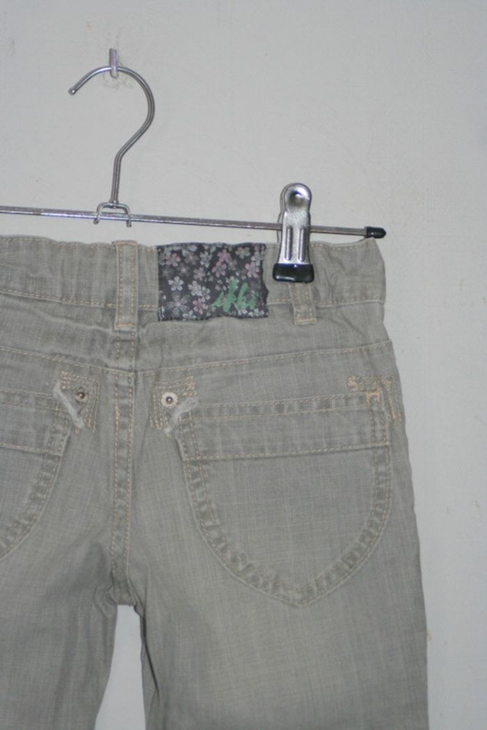 Jeans gris bootcut Ikks taille réglable 6 ans - photo numéro 4