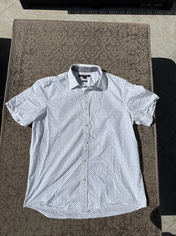 Chemise Michael Kors à pois bleu – Taille L