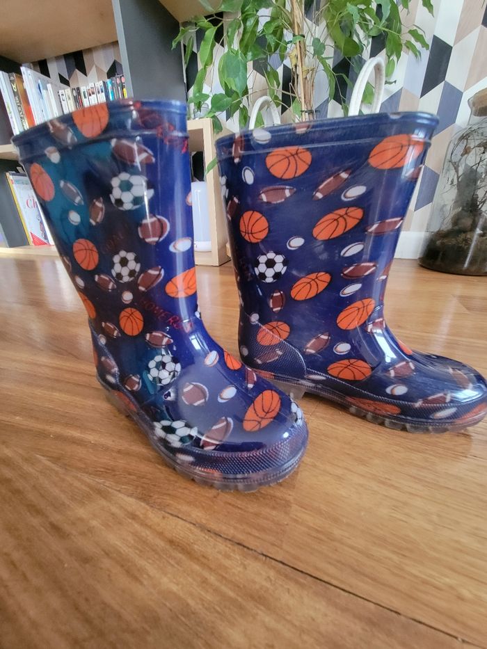Bottes de pluie clignotantes