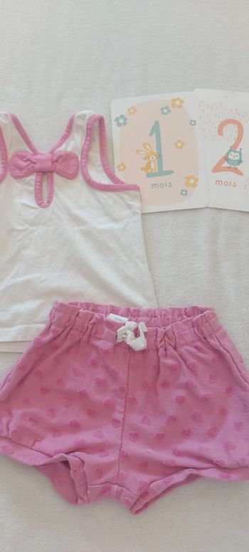 Ensemble bébé fille été 12 mois