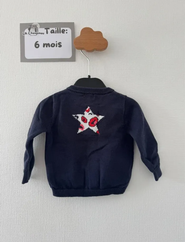 Gilet étoile - taille 6 mois 🌸 - photo numéro 3