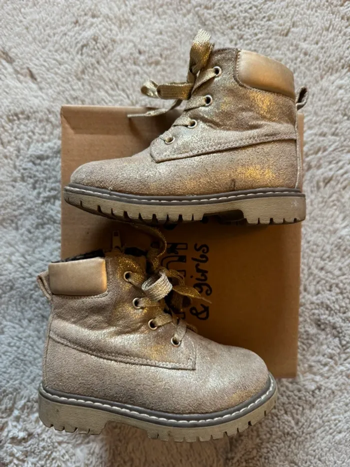 Bottines dorées T.24 - photo numéro 5