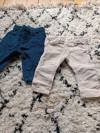 Lot de 2 pantalons hiver 3-6 mois