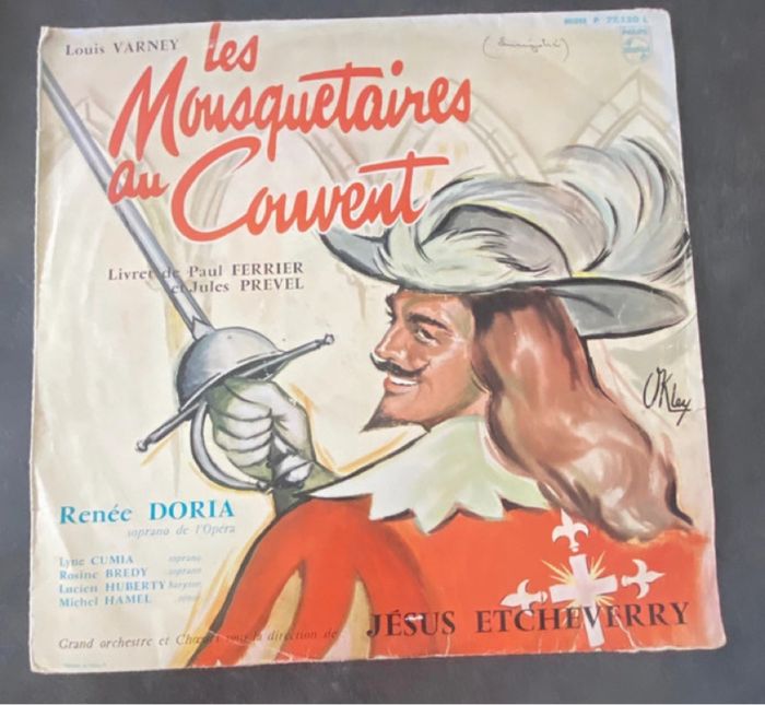 Vinyle 33 tours Les mousquetaires au couvent Louis Varney