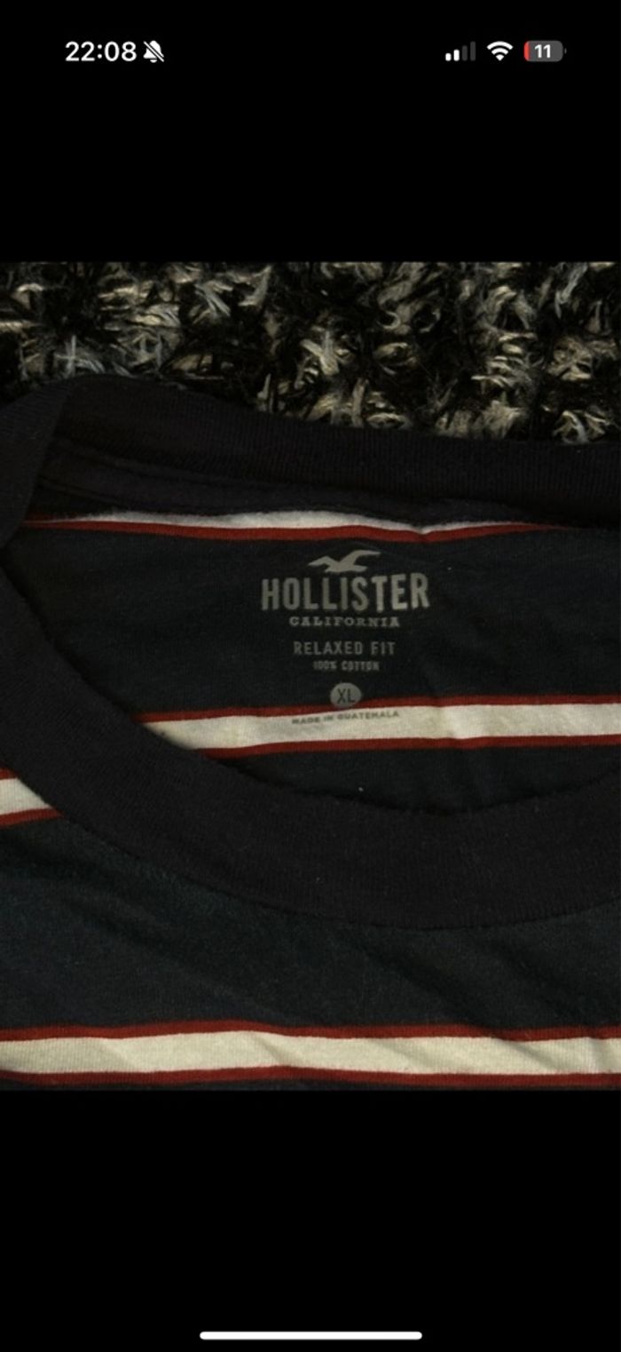 Pull rayé Hollister XL - photo numéro 2