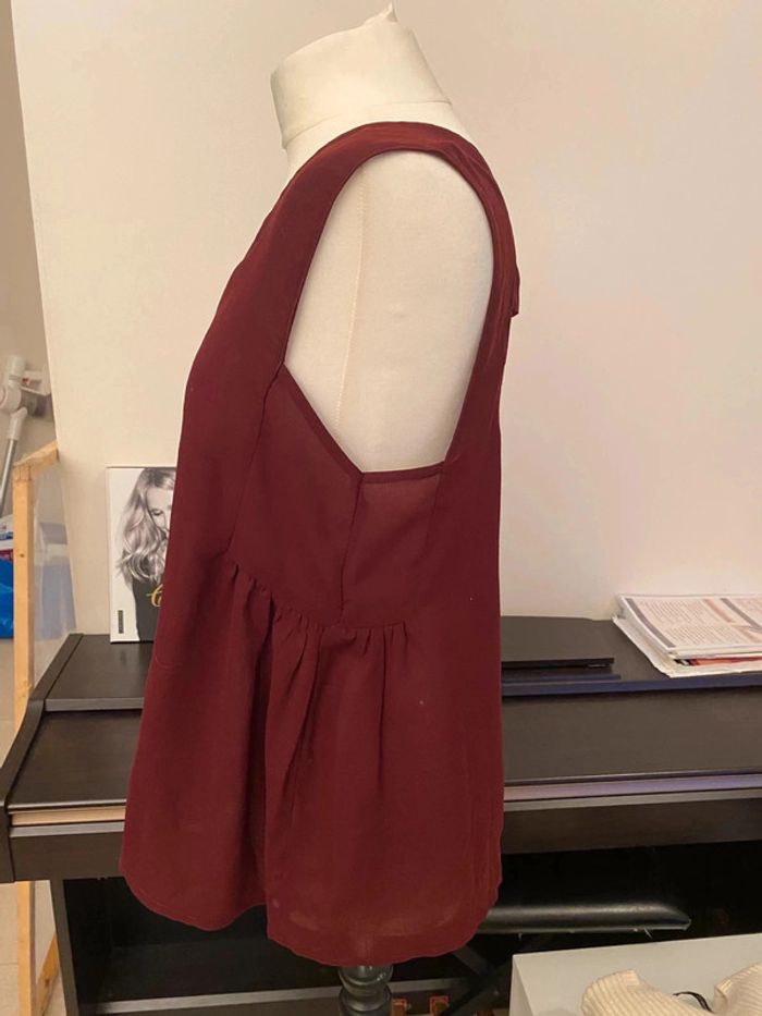 Haut bordeaux - Zara - photo numéro 2
