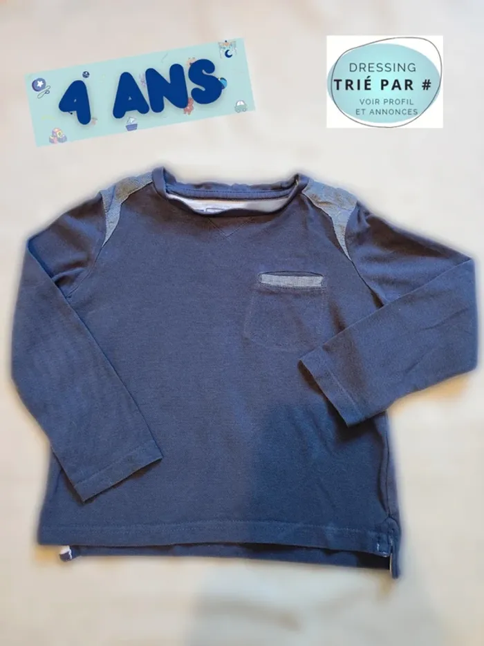 T-shirt manches longues 4 ans