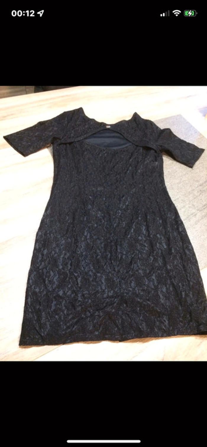 Robe élégante bureau en dentelle guipure taille 42 - photo numéro 2
