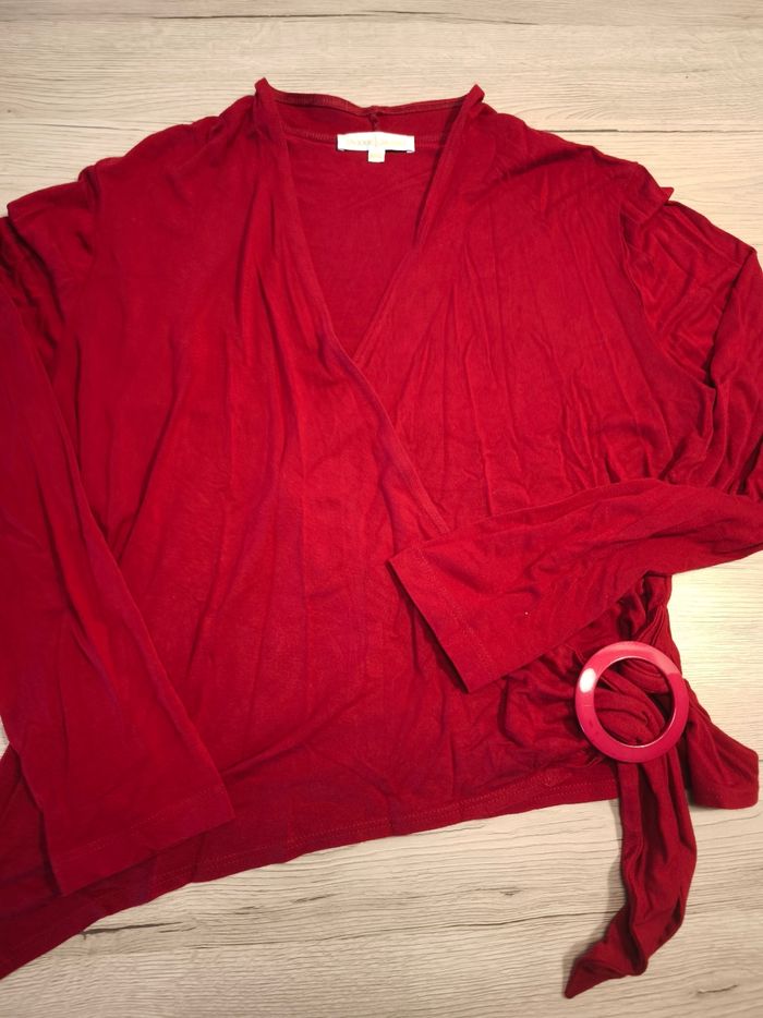 Tee-shirt manches longues cache coeur 40/42 - photo numéro 2