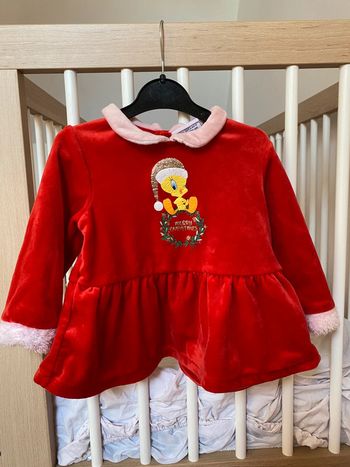 Robe bébé fille noël Looney tunes titi 23m