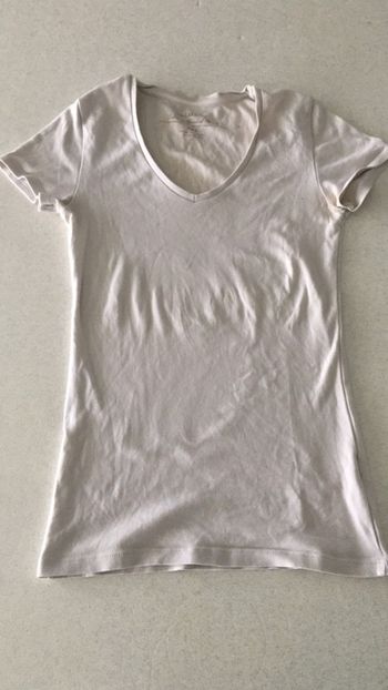 T-shirt col V S femme