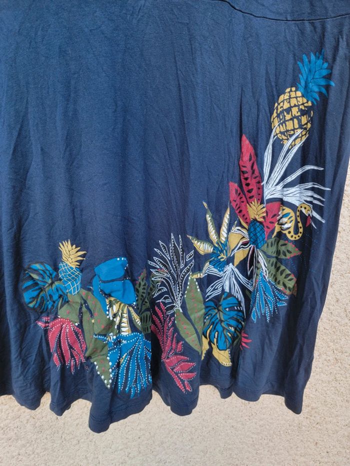 Robe tunique à motif imprimé fleuri été - photo numéro 2