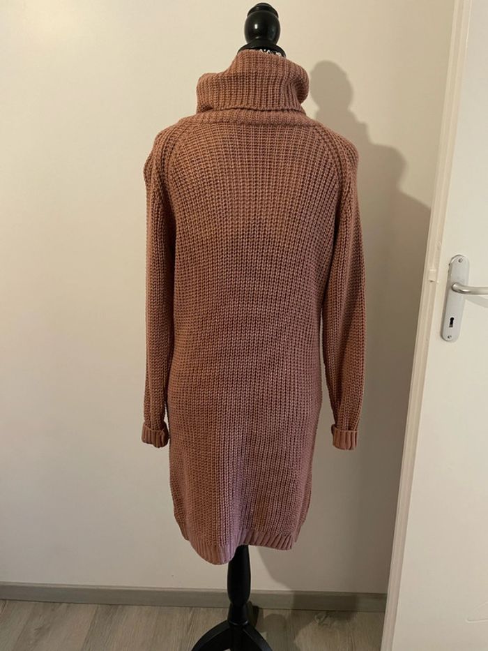 Robe pull grosse maille col roulé manches longues neuf taille 38 - photo numéro 4