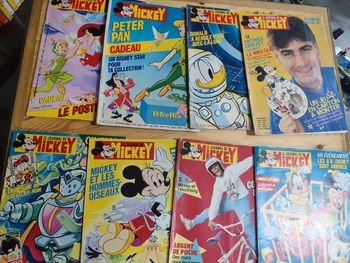 Lot de 8 journal de Mickey anciens année 1986