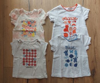 Lot de 4 t-shirts 6 mois