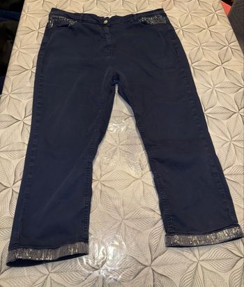 Pantacourt marine et strass toscane 