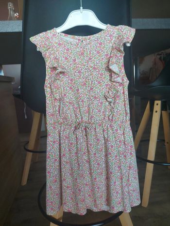 Robe fleurie rose Vertbaudet 6 ans