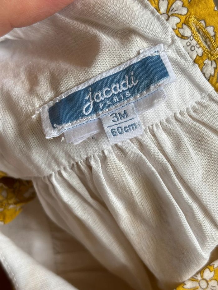 Robe été jaune fleurie Jacadi 3 mois - photo numéro 5