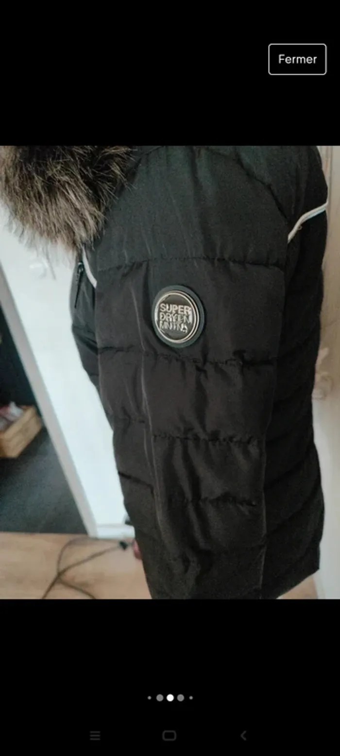 Doudoune Superdry noire XS - photo numéro 5