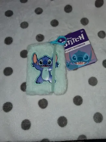 Bloc note carnet cahier Disney stitch peluche porte clé neuf