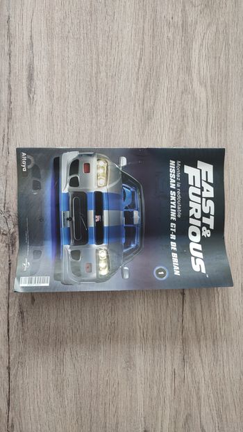 Fascicule numéro 1 n°1 seul sans pièce Nissan Skyline GT-R R34 Fast & Furious de Brian O'Conner 1/8