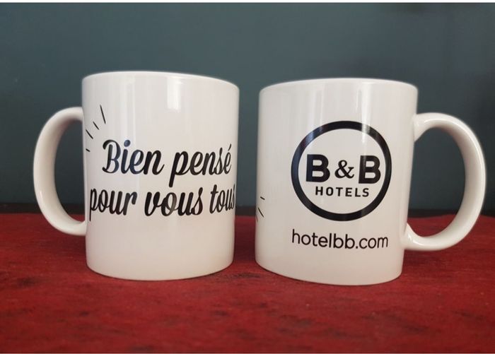 Lot 2 Mugs « B&B HOTEL » NEUF - photo numéro 3