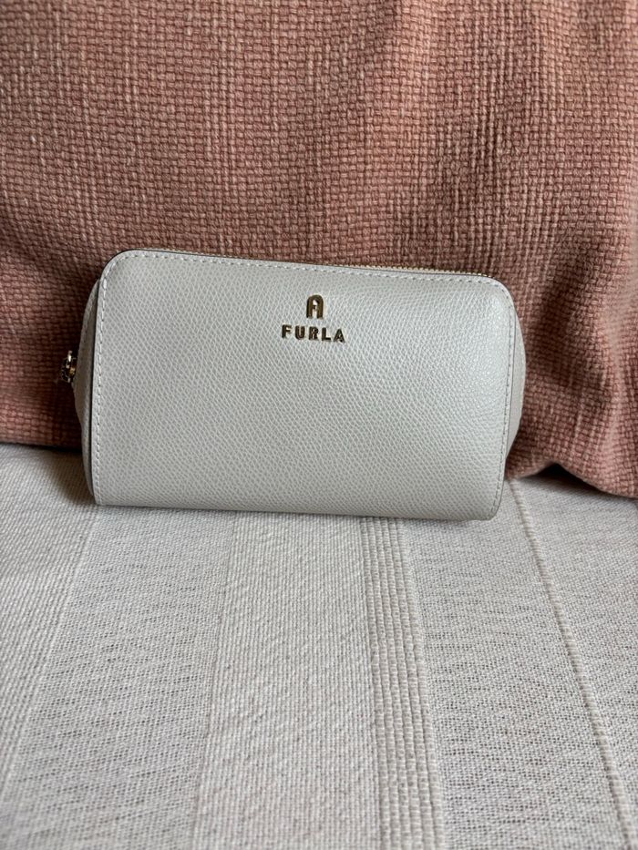 Pochette crème Furla femme 14x9x4 cm