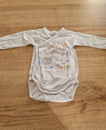 Body croisé manches longues Absorba 3 mois