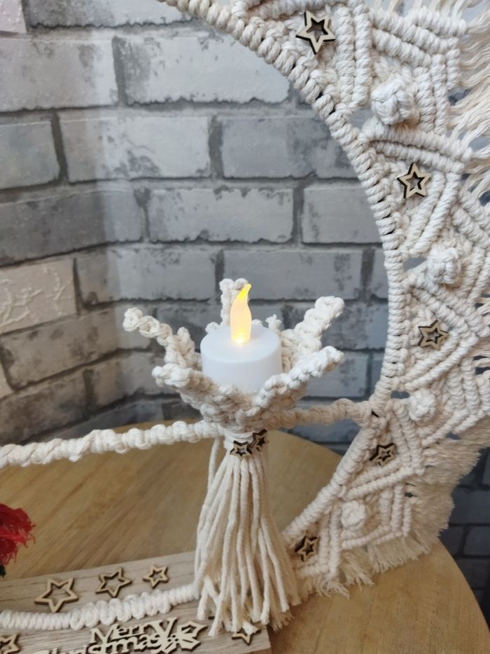 Couronne noël macramé - photo numéro 5